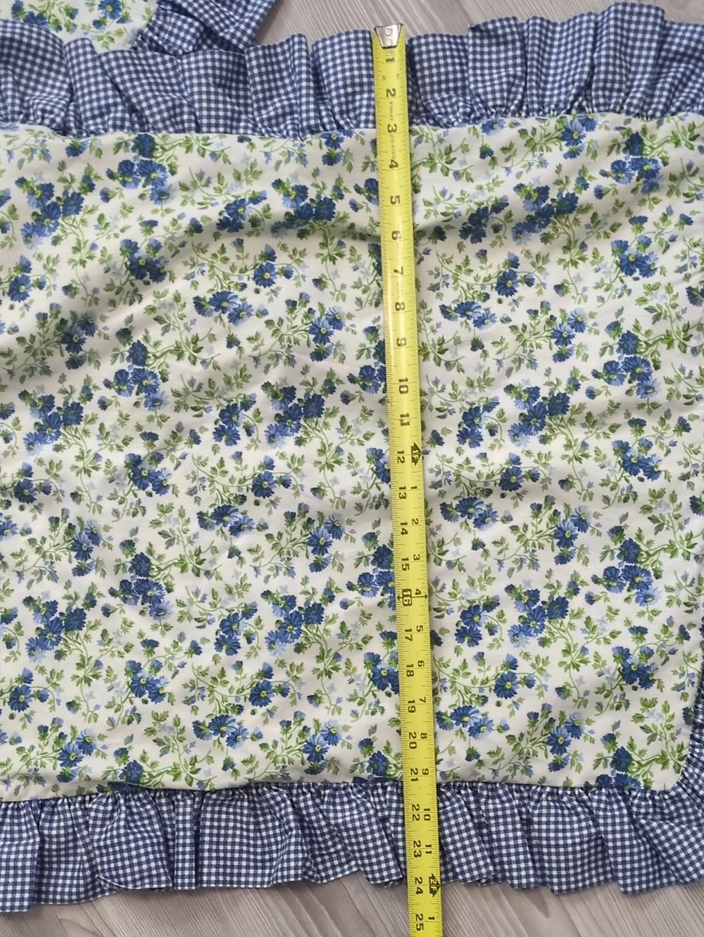 Laura Ashley Blue and Green Floral Pillow Shams